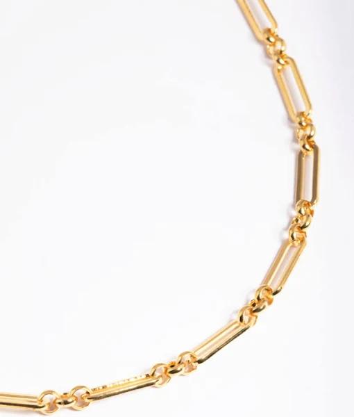 Lovisa Gold Plated Surgical Steel Open Oval Link Necklace