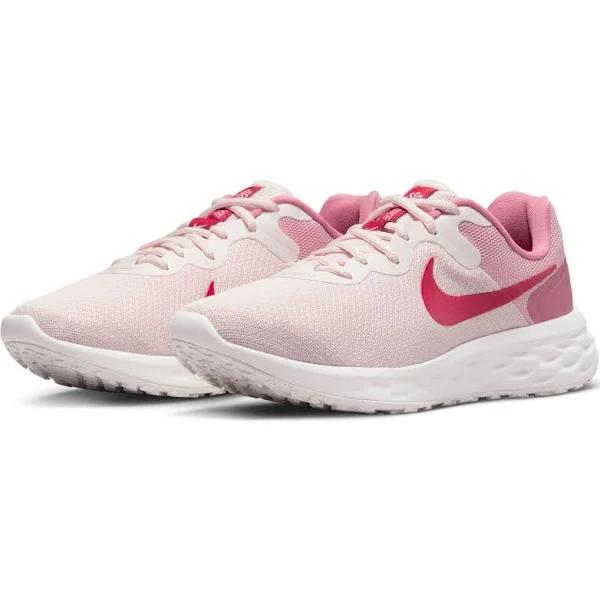 Womens Nike Revolution 6 Next Nature Pink/ Red Athletic Running Shoes