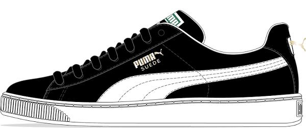 Puma Suede Classic 21 'Black White' Sneakers | Men's Size 9