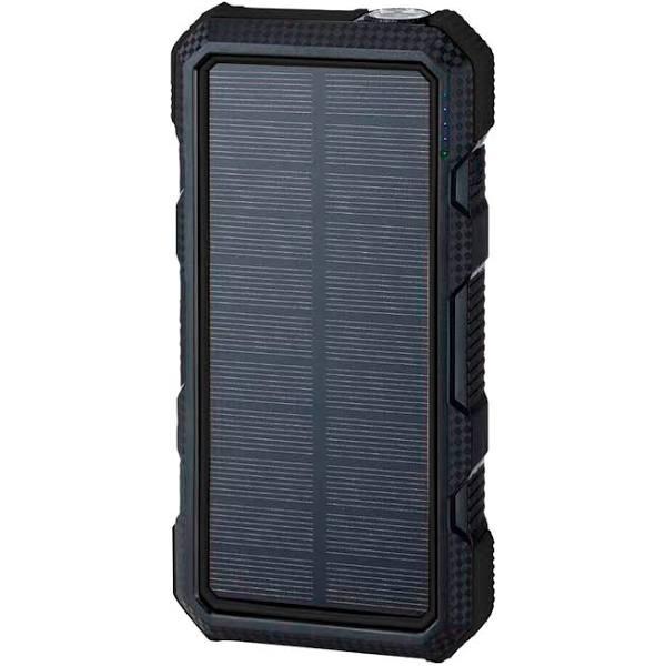 Maxxlee 20000mah Qi Wireless Charger Solar Power Bank 18W PD Type C Black