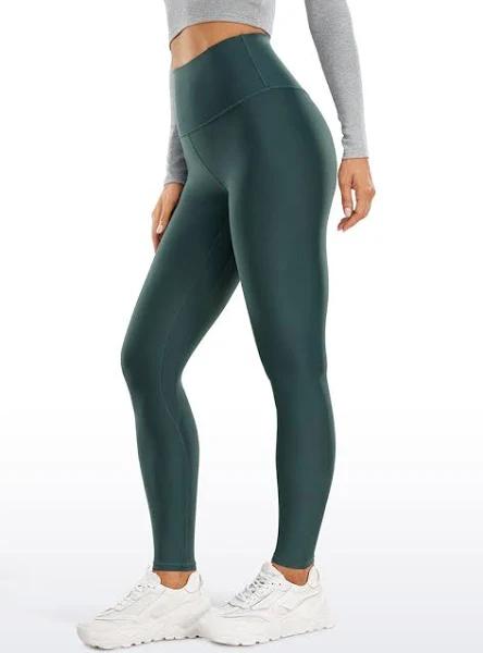 CRZ Yoga Fleece Lined Leggings Women Winter Warm Full Length High Waist Yoga Pants Workout Tight -28 Inches