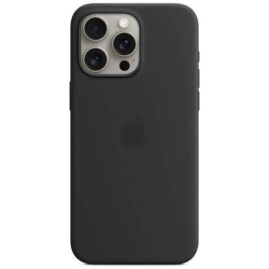 Apple iPhone 15 Pro Max Silicone Case With Magsafe (Black)