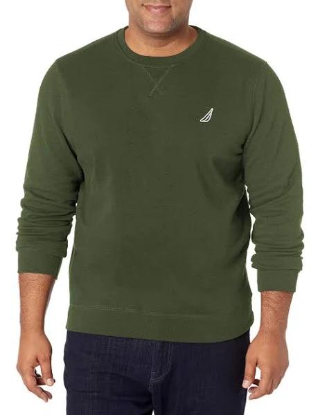 Nautica Men's Basic Crew Neck Fleece Sweatshirt