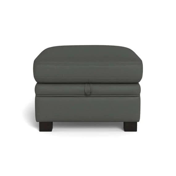 Barossa Leather Ottoman Ash by Freedom