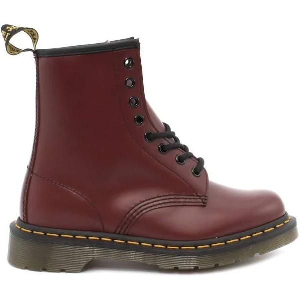 Dr. Marten's Womens 1460 8-Eye Patent Leather Boots, Cherry Red Smooth