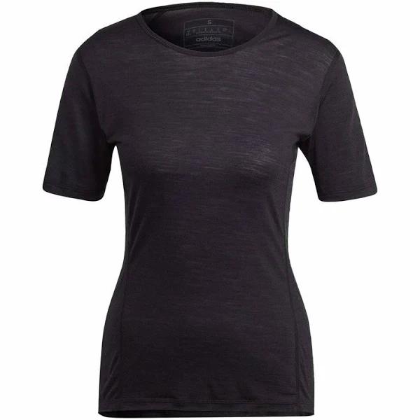 adidas-XPERIOR Merino 150 Baselayer Short SLEEVE-Women-Black-XL