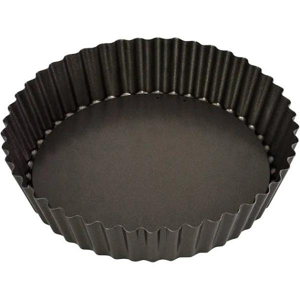 Bakemaster Loose Base Round Deep Flan/Quiche Pan 25x5.5cm