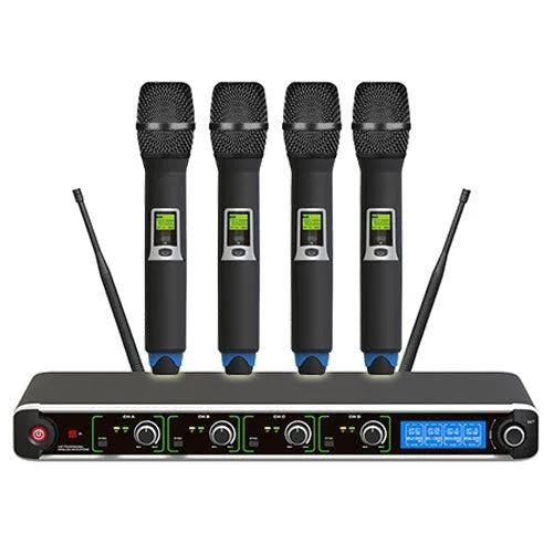 E-Lektron IU-1095 Quad Handheld Wireless Microphone System