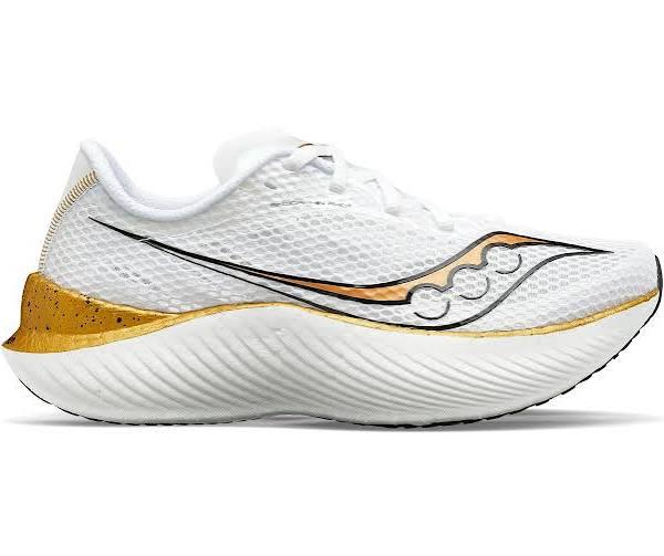 Mens Saucony Endorphin Pro 3/White/Gold/12