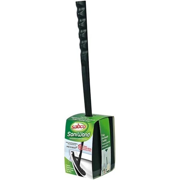 Sabco Black Saniwand Hygienic Toilet Brush with Caddy - AfterPay & zipPay Available