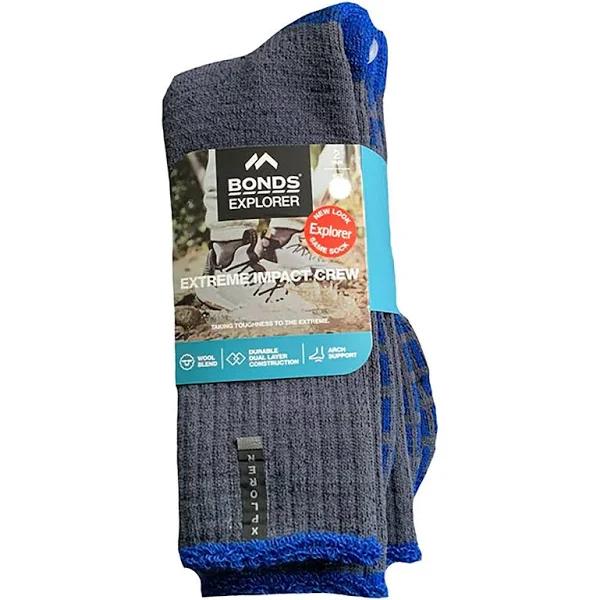 Explorer Mens Extreme Impact Wool Socks 2-Pack SZSC2W Navy