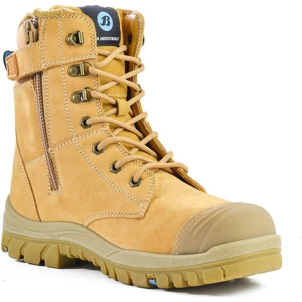 Bata Defender Zip Side Steel Cap Boots Wheat - Wheat / 7