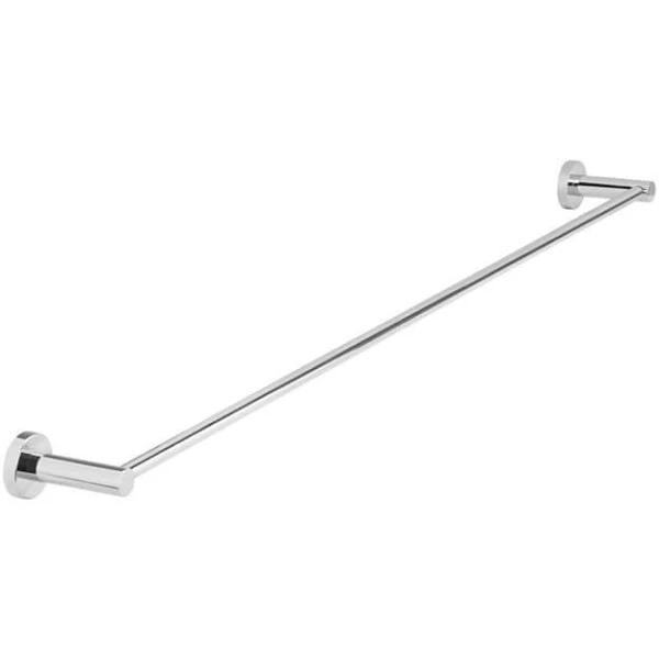 Meir Single Towel Rail 900mm Round Brushed Nickel MR01-SR90-PVDBN