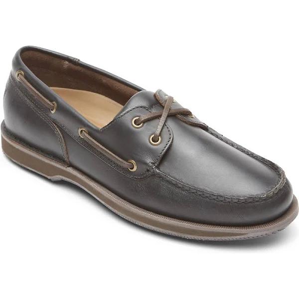 Rockport Mens Perth Boat DK Bro Dark Brown / 8