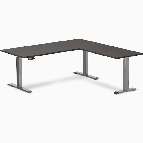 Desky Eco L-Shape Melamine Sit Stand Desk