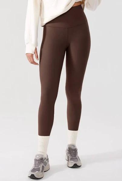 Fleece Lined Leggings 28" / Hot Fudge Brown / XL