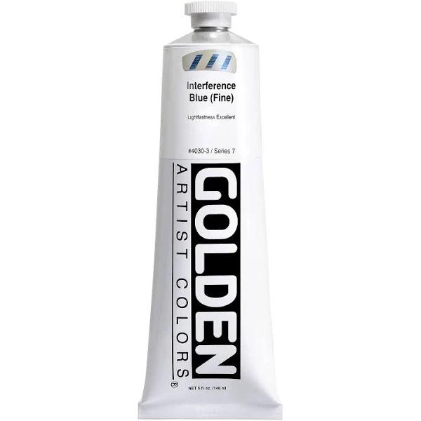 Golden : Heavy Body : Acrylic Paint : 148ml : Blue Fine Interference