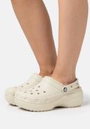 Crocs Women's Classic Platform Lined Clog; Bone, W9