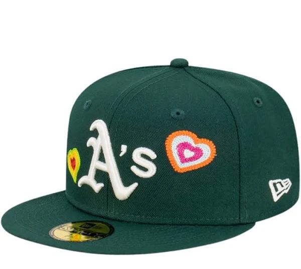 New Era Oakland Athletics Chainstitch Heart 59Fifty Fitted