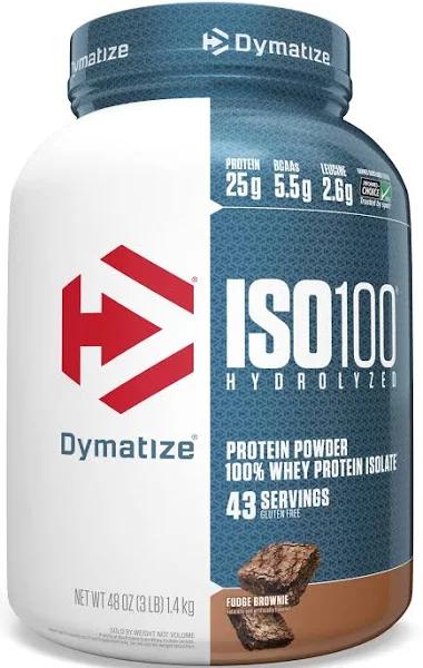 Dymatize Iso-100, Fudge Brownie 3 lbs