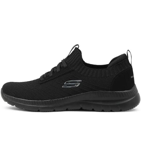 Womens Skechers Bountiful Lively Step Black/White Running Sport Shoes