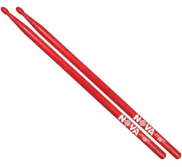 Vic Firth Nova 5B Red Wood Tip Drumsticks