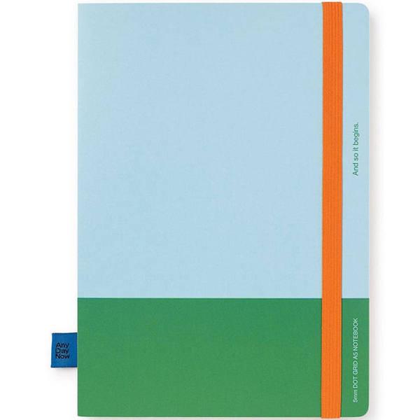 Any Day Now A5 Bound Ruled 80gsm Paper Notebook 192 Pages Journal Green & Mint