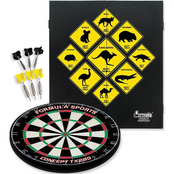 Formula Sports Outback Cabinet Dartboard Dart Set