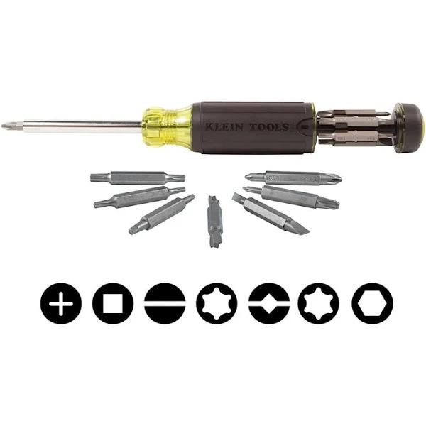 Klein Tools 32290 15-piece Multi-Bit Screwdriver With Storage