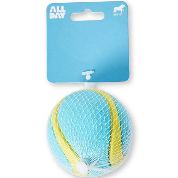 All Day TPR Ball Dog Toy Blue 6.5cm