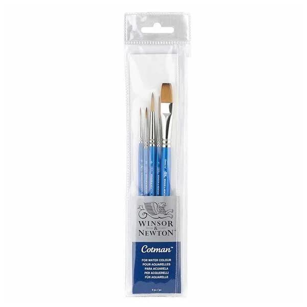 Winsor & Newton Cotman Brush Short Handle (Pack of 4)