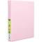 J.Burrows PP Binder A4 4 D-Ring 25mm Pink