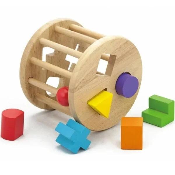 Viga - Wooden Shape Sorting Wheel