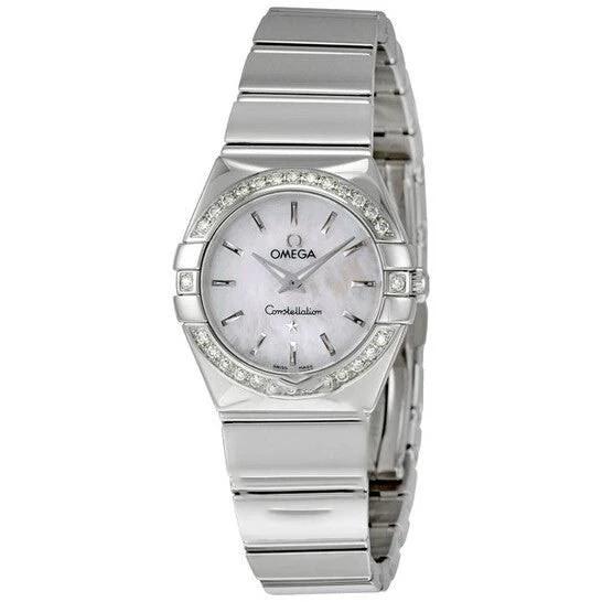 Omega Constellation Ladies Quartz Watch 123.15.24.60.05.002, Quartz Movement, Stainless Steel Strap, 24mm Case