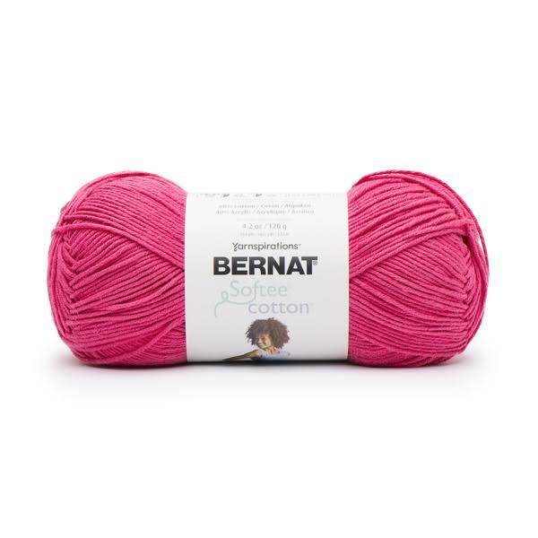 Bernat Softee Cotton Yarn, Fuschia