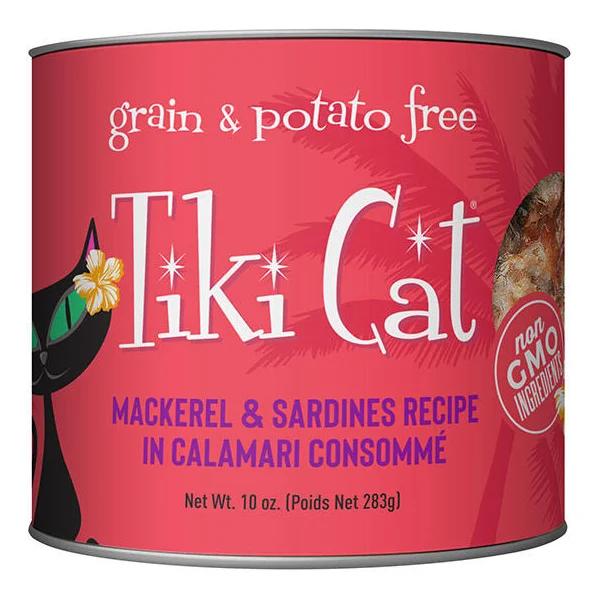 Tiki Cat Grill Mackerel Sardine Calamari Cat Can Size 285gx4