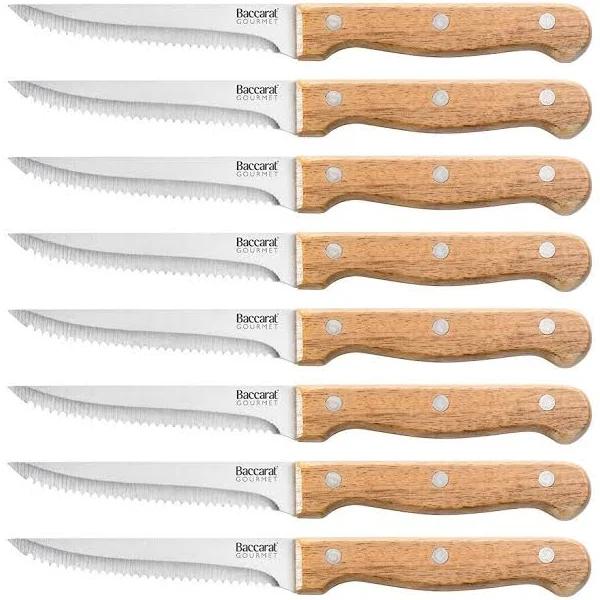 Gourmet 9 Piece Steak Knife Set With Block