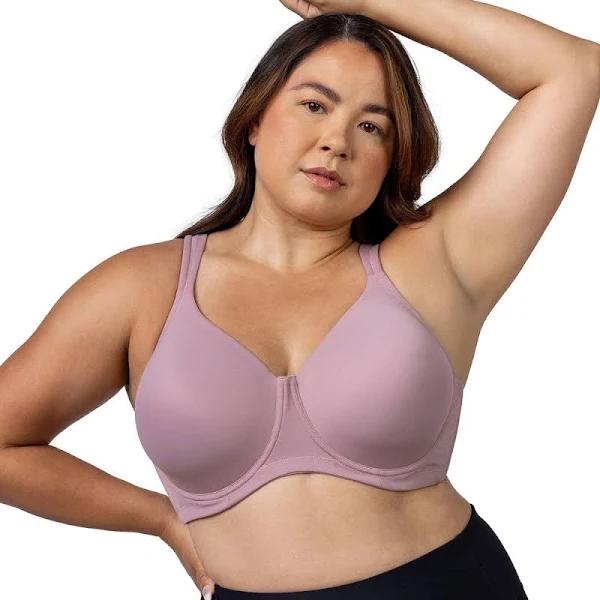 Leading Lady Brigitte Seamless Underwire Full Coverage Plus Size Bra - Rose Mauve - 20DD