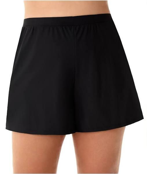 Miraclesuit Swim High Waist Swim Shorts Plus - Black - 22W