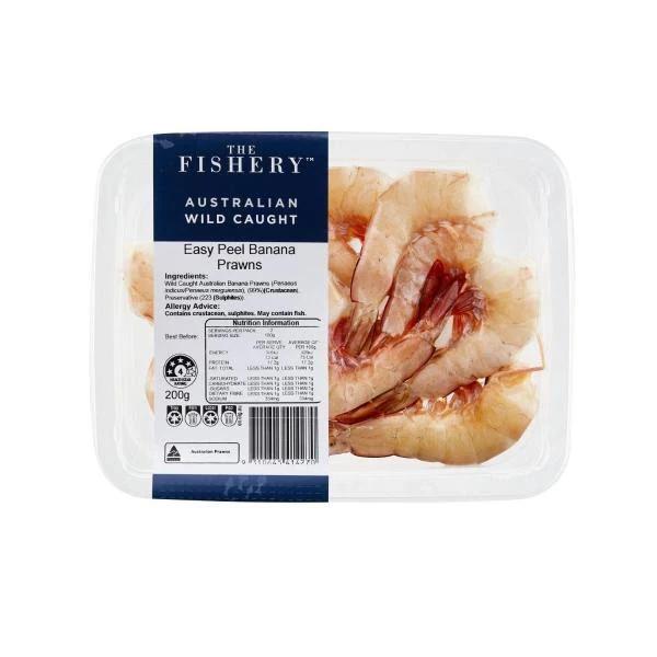 The Fishery Easy Peel Banana Prawns 200g