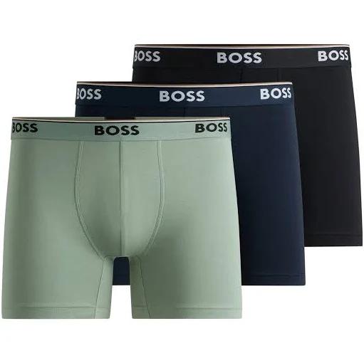 Boss Power Boxer Green Blue Black (3 Units) - XL