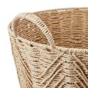 Kmart Round Herringbone Paper Rope Basket in Natural