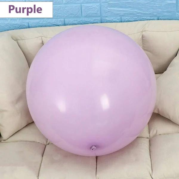 90cm Giant Jumbo Balloon Latex Balloons Large Circular Birthday Wedding Party, Light Purple