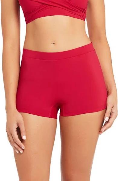 Eco Essentials Katie Boy Leg Pant | Red | 20 | Sea Level Swim Australia