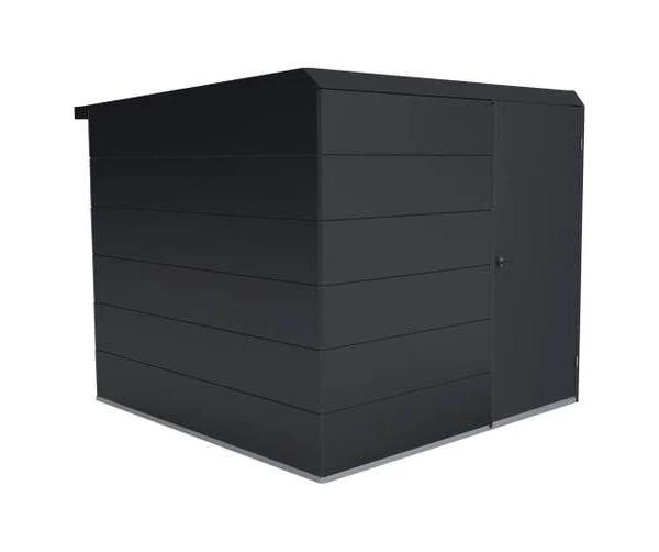 Stratco Handi-Pod Hinged Door Garden Shed 2170mm x 2285mm x 2040mm Gun Metal Grey