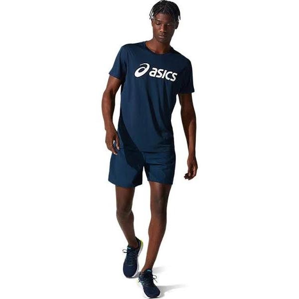 ASICS Men's Silver ASICS Top - French Blue/Brilliant White 2XL