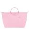 Longchamp Le Pliage S Green Canvas Travel Bag in Pink