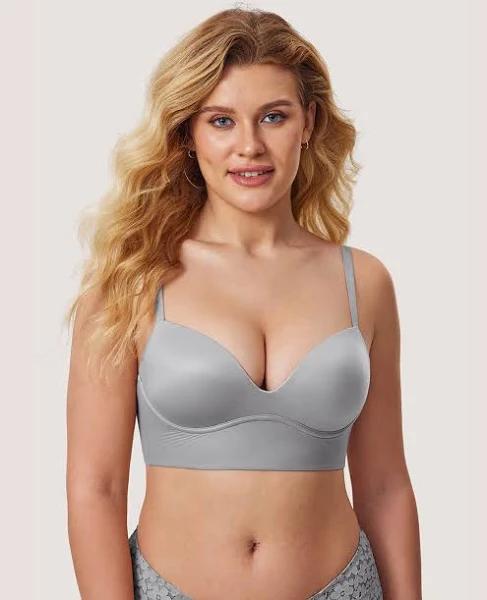 T-Shirt Push Up Bra / Quantum Grey / 18 / D