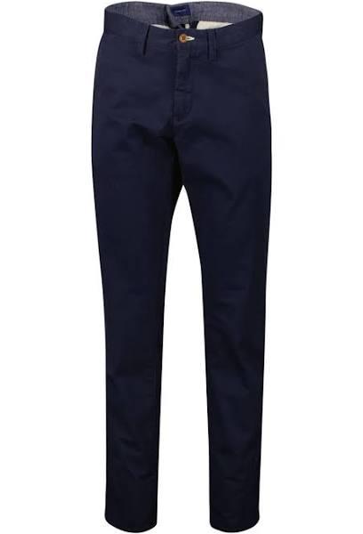 Gant - Marine Blue Cotton Slim Pant - 31