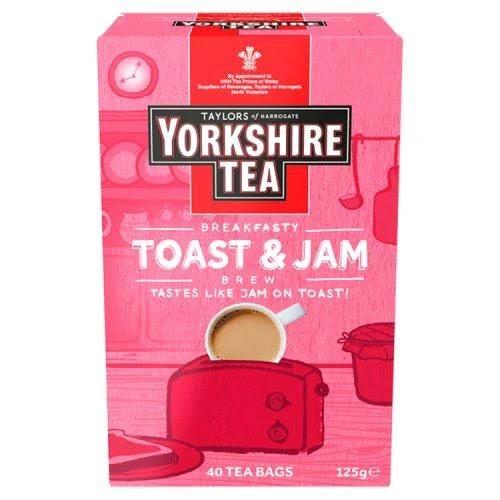 Yorkshire Tea Toast & Jam Brew 40 Tea Bags 125g